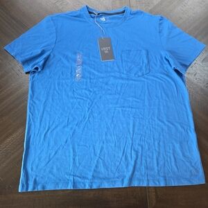 VRST Men's XL Essential Pocket Short Sleeve Tee Blue Tide New Crewneck Active